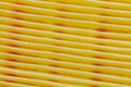 Yellow air filter for car engine Royalty Free Stock Photo