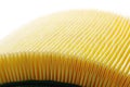 Yellow air filter for car engine Royalty Free Stock Photo