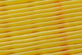 Yellow air filter for car engine Royalty Free Stock Photo