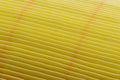 Yellow air filter for car engine Royalty Free Stock Photo