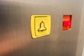 Yellow Alarm Button Royalty Free Stock Photo