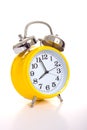 Yellow alarm clock Royalty Free Stock Photo