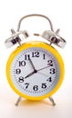 Yellow alarm clock Royalty Free Stock Photo