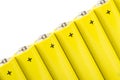 Yellow alkaline batteries