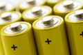Yellow alkaline batteries Royalty Free Stock Photo