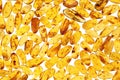 Yellow amber stones.