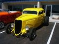 Yellow American Hotrod Royalty Free Stock Photo