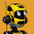Yellow android robot