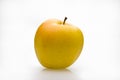 Yellow apple with graft Royalty Free Stock Photo