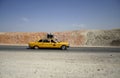 Yellow arab taxi