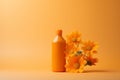 Yellow aroma natural tincture flowers summer treatment beauty calendula oil herbal medicine aromatherapy