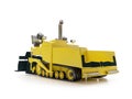 Yellow asphalt paving machine