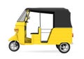 Yellow Auto Rickshaw Royalty Free Stock Photo