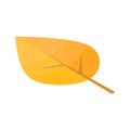 Yellow autumn leaf icon, isometric style Royalty Free Stock Photo