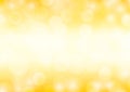 Yellow background bokeh glittering luxury abstract light sparkling blurred gradient