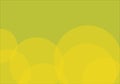 Yellow background with a combination of bubbles  bubbles that make it beautiful Royalty Free Stock Photo