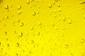 Yellow background with drop water Royalty Free Stock Photo