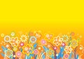 Yellow_background_flowers_vector