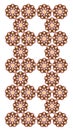 brown flower pattern Royalty Free Stock Photo