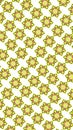 Fabric wallpaper pattern, yellow flower background Royalty Free Stock Photo