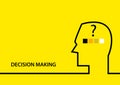 Yellow Background Mind Decision Making