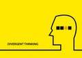 Yellow Background Mind Divergent Thinking