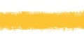Yellow background.Strip paint .Roller brushes with colors paint for text .Vector illustration Royalty Free Stock Photo