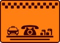 Background for visiting taxi card