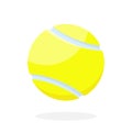 Yellow ball for big tennis. Royalty Free Stock Photo