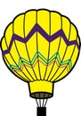 Yellow balloon Royalty Free Stock Photo