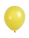 Yellow balloon isolated on white Royalty Free Stock Photo