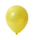 Yellow balloon with path Royalty Free Stock Photo