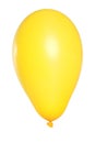 Yellow Balloon on white background Royalty Free Stock Photo