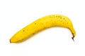 Yellow banana isolated on white