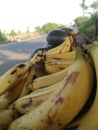 Yellow Banana or street fruits Royalty Free Stock Photo