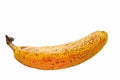 Yellow banana on a white background. Isolate. Fruits Royalty Free Stock Photo