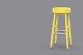 Yellow bar stool Royalty Free Stock Photo