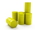 Yellow barrels or drums