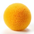 Yellow bath sponge isolated on white background, Shallow depth of field