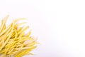 Yellow beans on a white background. Frame Royalty Free Stock Photo