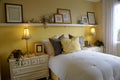 Yellow Bed Room Royalty Free Stock Photo