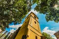 Yellow belfry, a part of the unfinished Gothic church