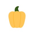 Yellow bell pepper, ripe vegetable for making fresh vegetarian salad