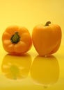 Yellow bell peppers Royalty Free Stock Photo