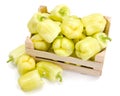 Yellow bell peppers (Capsicum annuum)