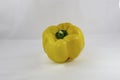 Yellow bellpepper or capsicum isolated on white background Royalty Free Stock Photo
