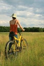 Yellow bicycle