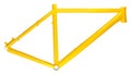 Yellow bicycle frame