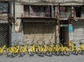Bicycle sharing in Shanghai, China