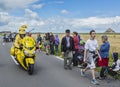 The Yellow Bike at the Start of Tour de France 2016